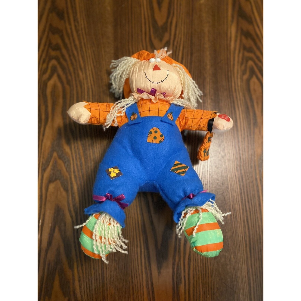 Vintage 1995 International Silver Co. Scarecrow Talking‎ Plush Decorations
